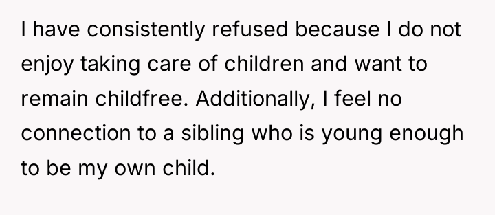 I have consistently refused because I do not enjoy taking...