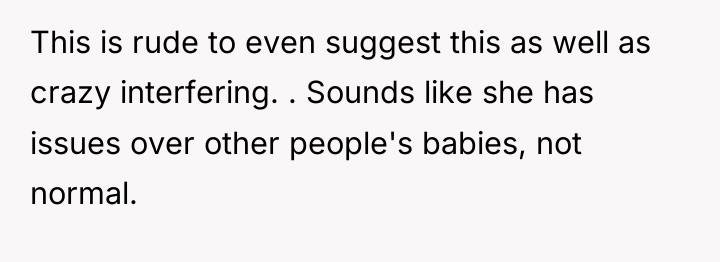 This is rude to even suggest this as well as...