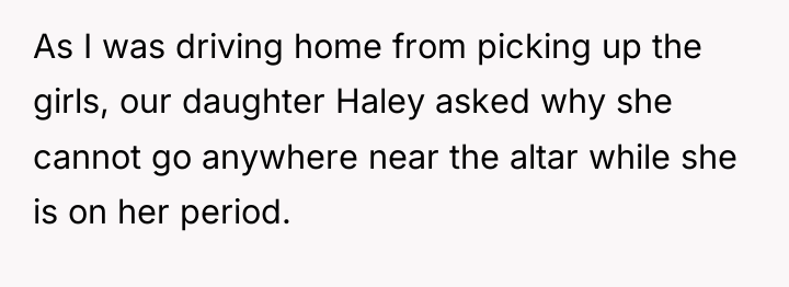 As I was driving home from picking up the girls,...