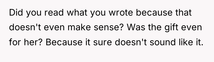 Did you read what you wrote because that doesn't even...