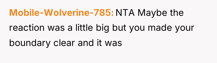 Mobile-Wolverine-785 NTA Maybe the reaction was a little big but...