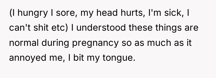 (I hungry I sore, my head hurts, I'm sick, I...