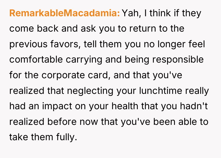 RemarkableMacadamia Yah, I think if they come back and ask...