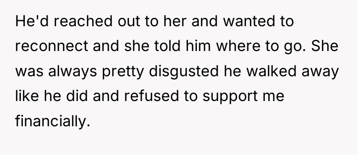 He'd reached out to her and wanted to reconnect and...