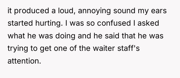 it produced a loud, annoying sound my ears started hurting....