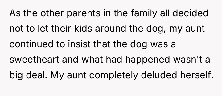 As the other parents in the family all decided not...