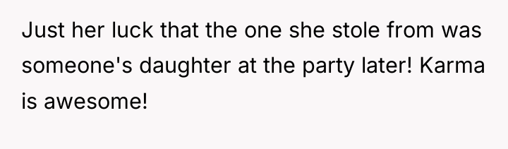 Just her luck that the one she stole from was...