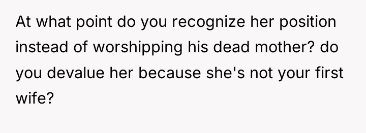 At what point do you recognize her position instead of...