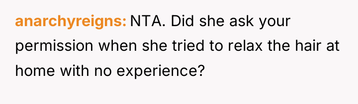 anarchyreigns NTA. Did she ask your permission when she tried...