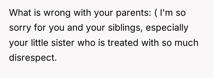 What is wrong with your parents: ( I'm so sorry...