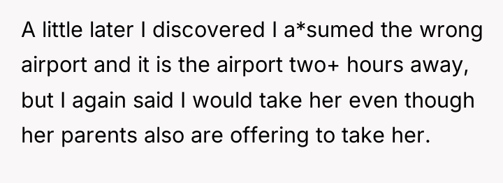 A little later I discovered I a*sumed the wrong airport...