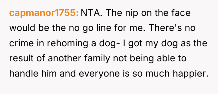 capmanor1755 NTA. The nip on the face would be the...