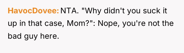 HavocDovee NTA. "Why didn't you suck it up in that...