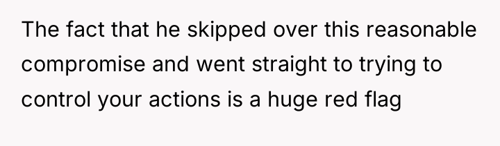 The fact that he skipped over this reasonable compromise and...