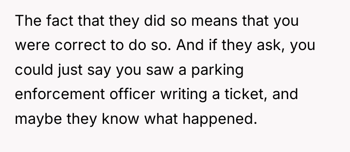 The fact that they did so means that you were...