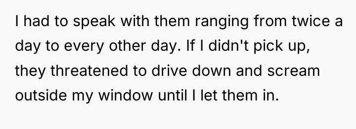 I had to speak with them ranging from twice a...