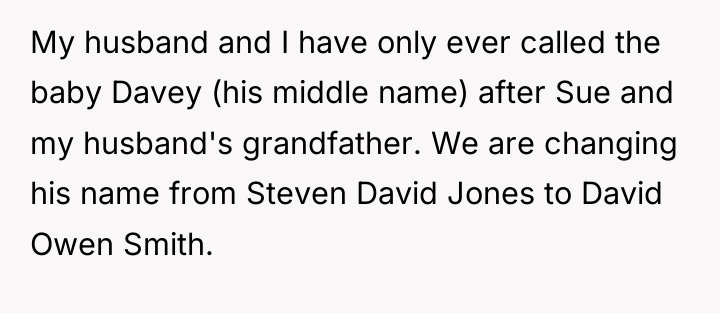 My husband and I have only ever called the baby...