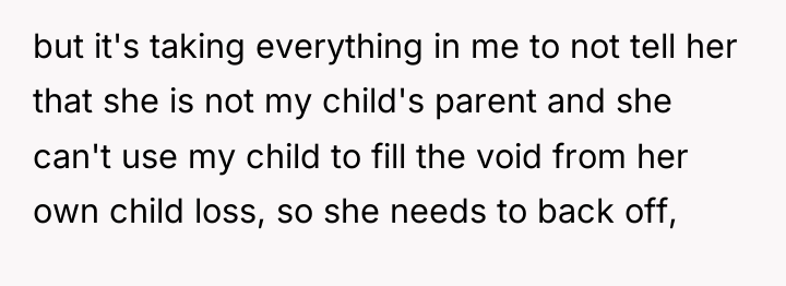 but it's taking everything in me to not tell her...