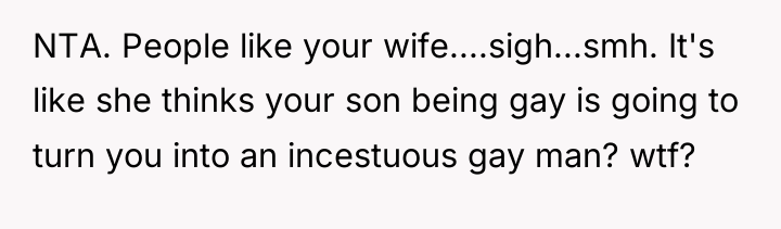 NTA. People like your wife....sigh...smh. It's like she thinks your...