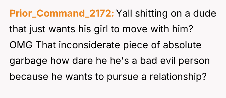 Prior_Command_2172 Yall shitting on a dude that just wants his...