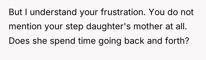 But I understand your frustration. You do not mention your...