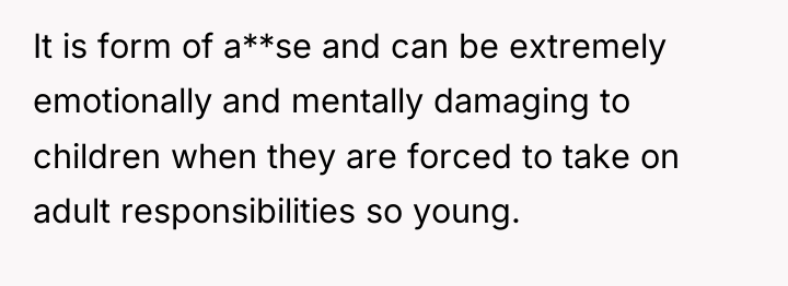 It is form of a**se and can be extremely emotionally...