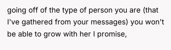 going off of the type of person you are (that...