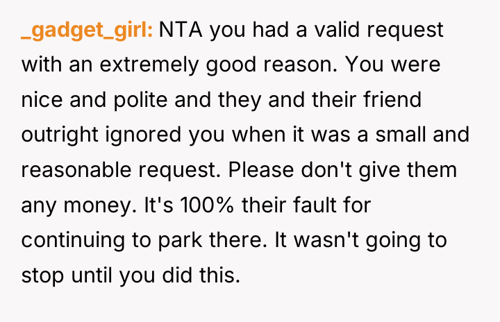 _gadget_girl NTA you had a valid request with an extremely...