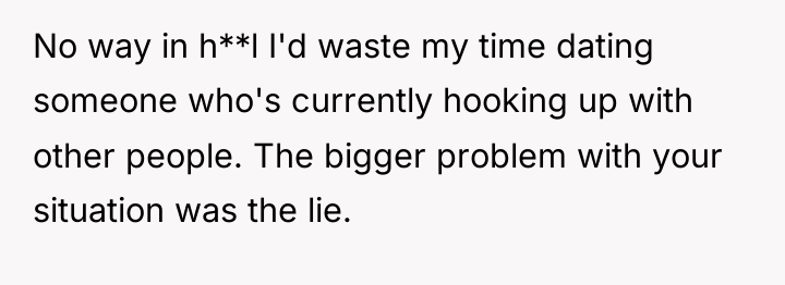 No way in h**l I'd waste my time dating someone...