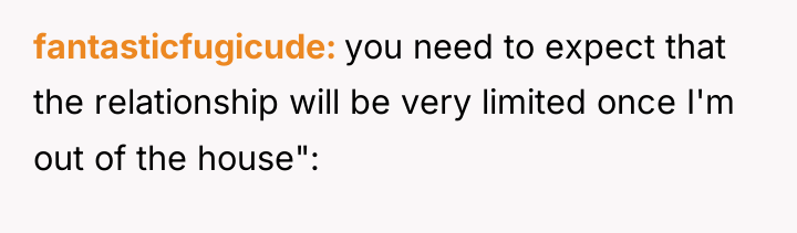 fantasticfugicude you need to expect that the relationship will be...
