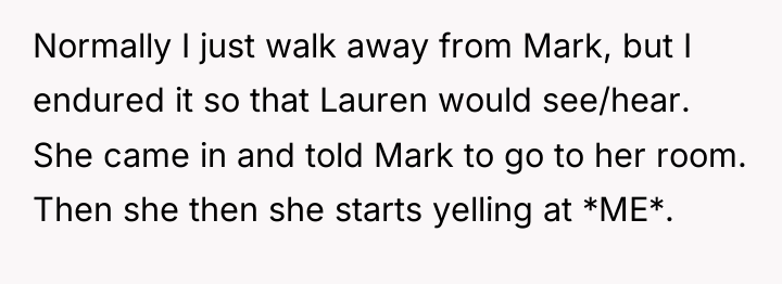 Normally I just walk away from Mark, but I endured...