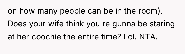 on how many people can be in the room). Does...