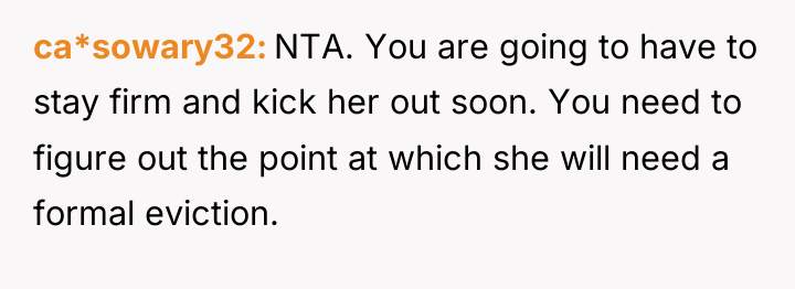 ca*sowary32 NTA. You are going to have to stay firm...