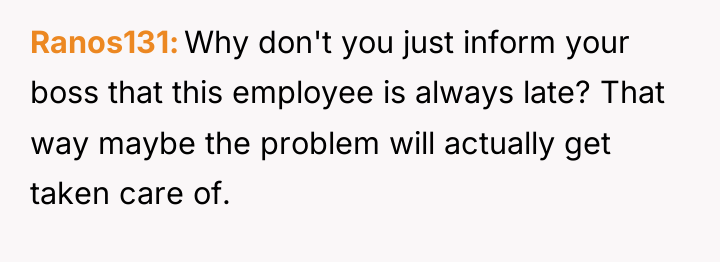Ranos131 Why don't you just inform your boss that this...