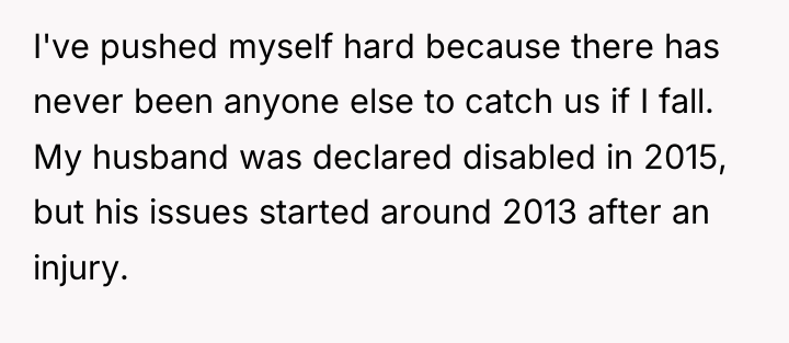 I've pushed myself hard because there has never been anyone...