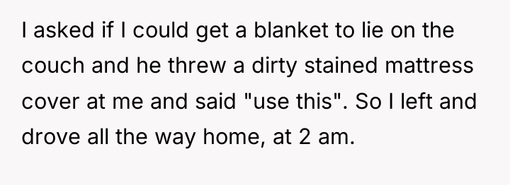 I asked if I could get a blanket to lie...