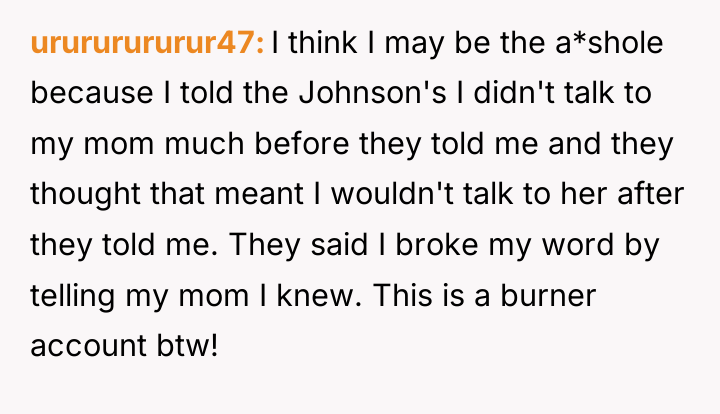 urururururur47 I think I may be the a*shole because I...