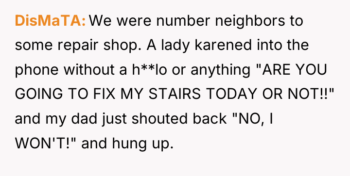 DisMaTA We were number neighbors to some repair shop. A...