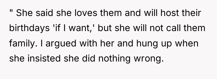 " She said she loves them and will host their...