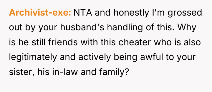 Archivist-exe NTA and honestly I'm grossed out by your husband's...