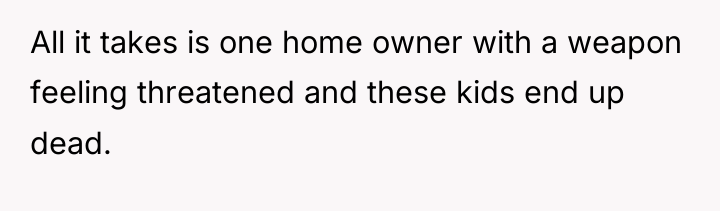 All it takes is one home owner with a weapon...