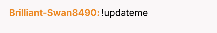 Brilliant-Swan8490 !updateme