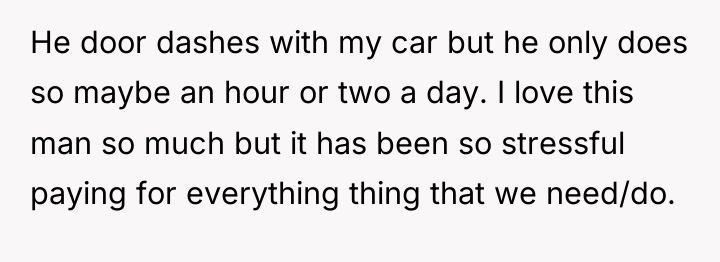 He door dashes with my car but he only does...