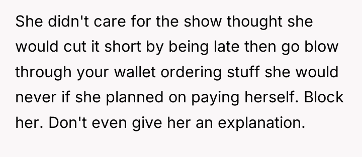 She didn't care for the show thought she would cut...