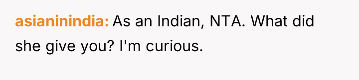 asianinindia As an Indian, NTA. What did she give you?...