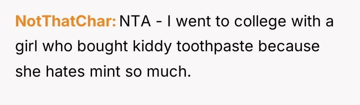 NotThatChar NTA - I went to college with a girl...