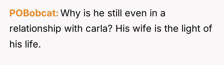 POBobcat Why is he still even in a relationship with...