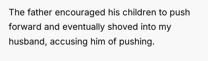 The father encouraged his children to push forward and eventually...