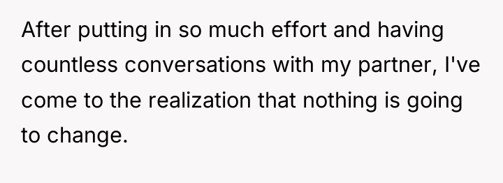After putting in so much effort and having countless conversations...