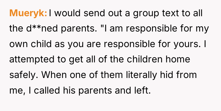 Mueryk I would send out a group text to all...